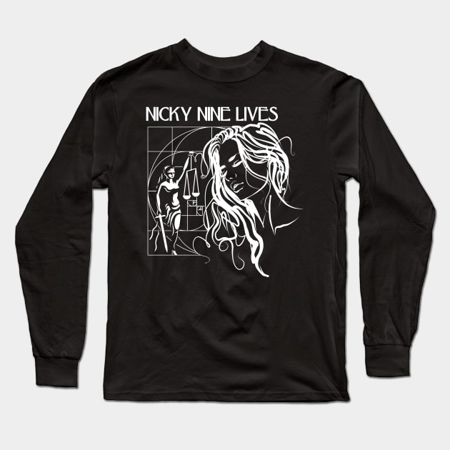 Nicky Nine Lives Golden Rule Long Sleeve T-Shirt by nickbuccelli